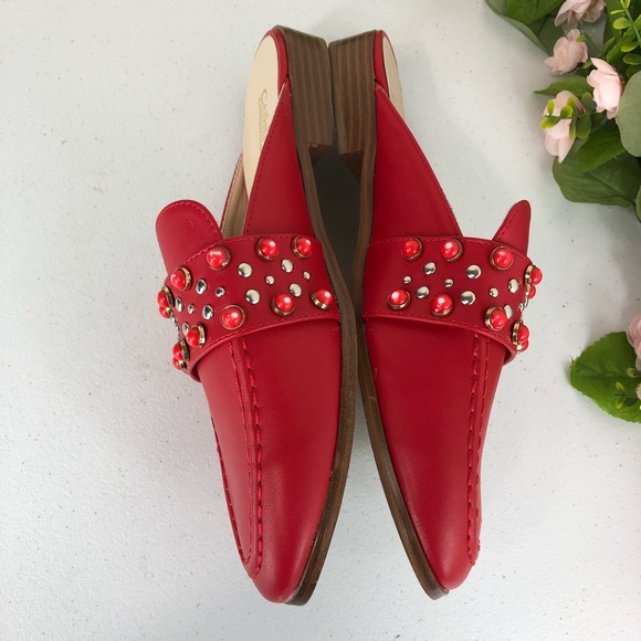 Catherine Malandrino slip on red sandals size 8.5 - Picture 3 of 8